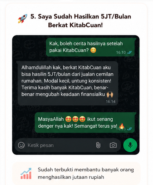 Testimoni pengguna KitabCuan 5